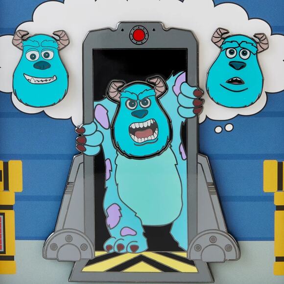 Disney Pixar Monsters Inc Sully Door Mixed Emotions 4pc Pin - Picture 3 of 4